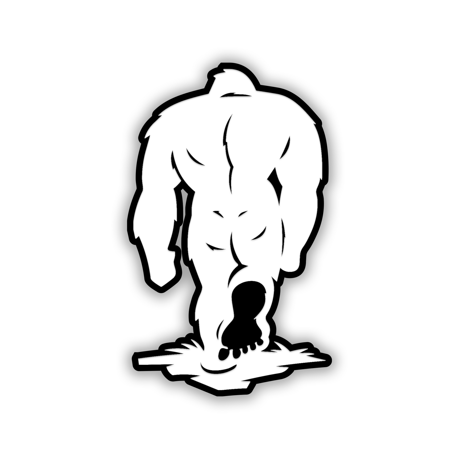 Sasquatch BIGFOOT truck badge emblem with detailed engraved design