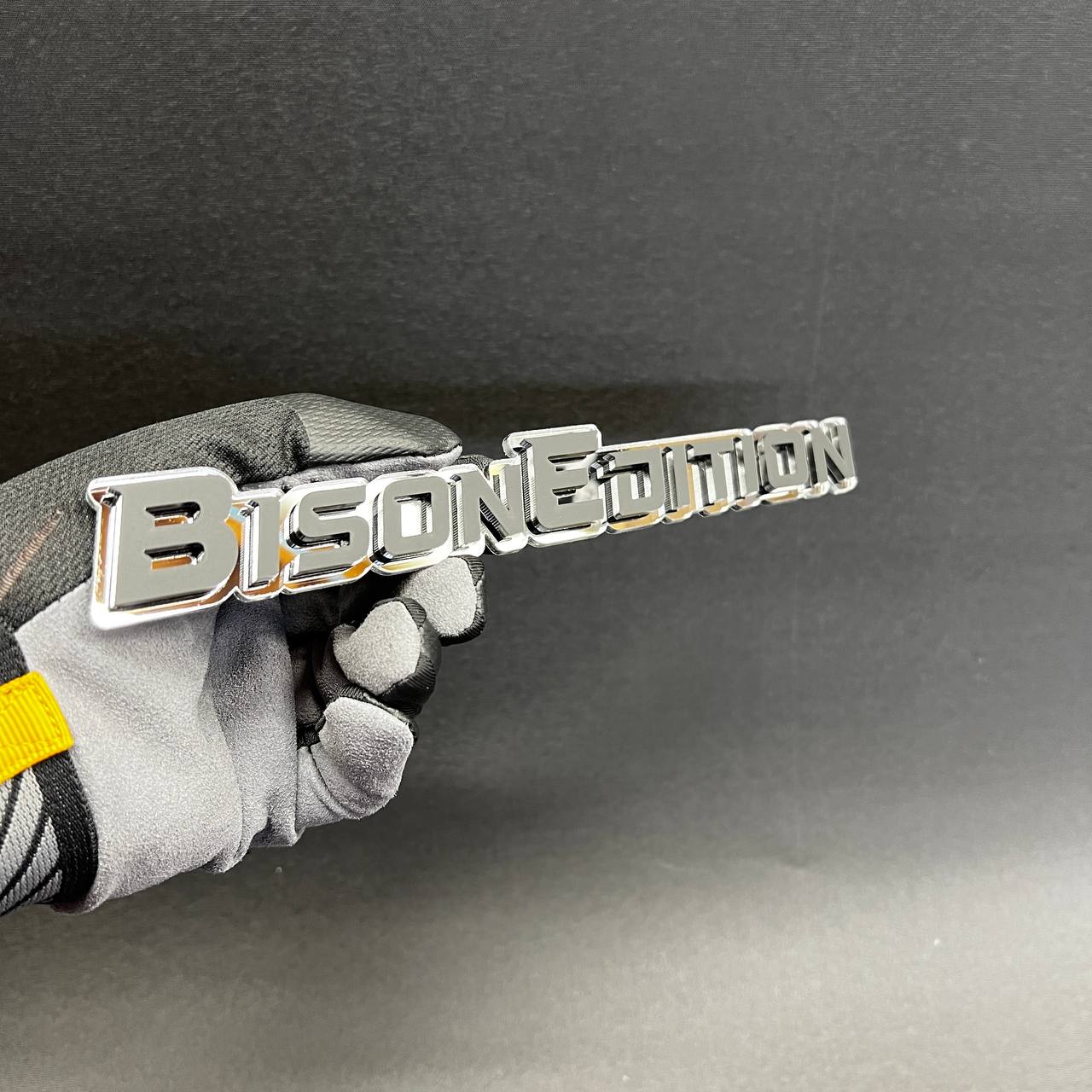 Premium BISON EDITION custom auto badge for fender or tailgate