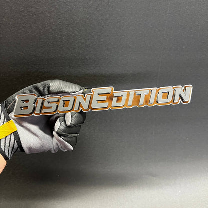 Custom color BISON EDITION fender badge for cars and trucks