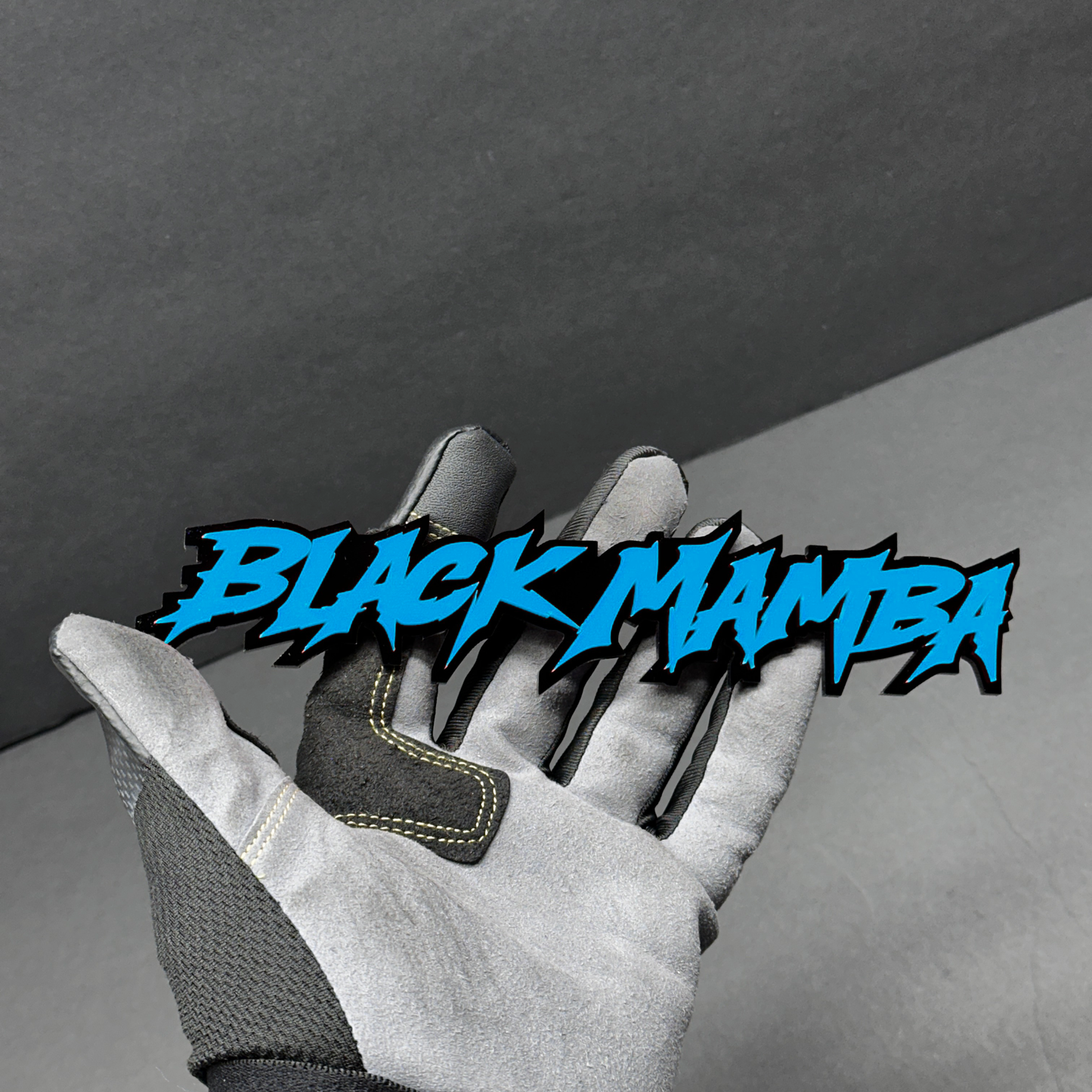 Black Mamba side badge for F150 and Silverado truck custom fender emblem styling.