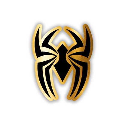Black Widow spider car emblem badge for custom automotive exterior styling