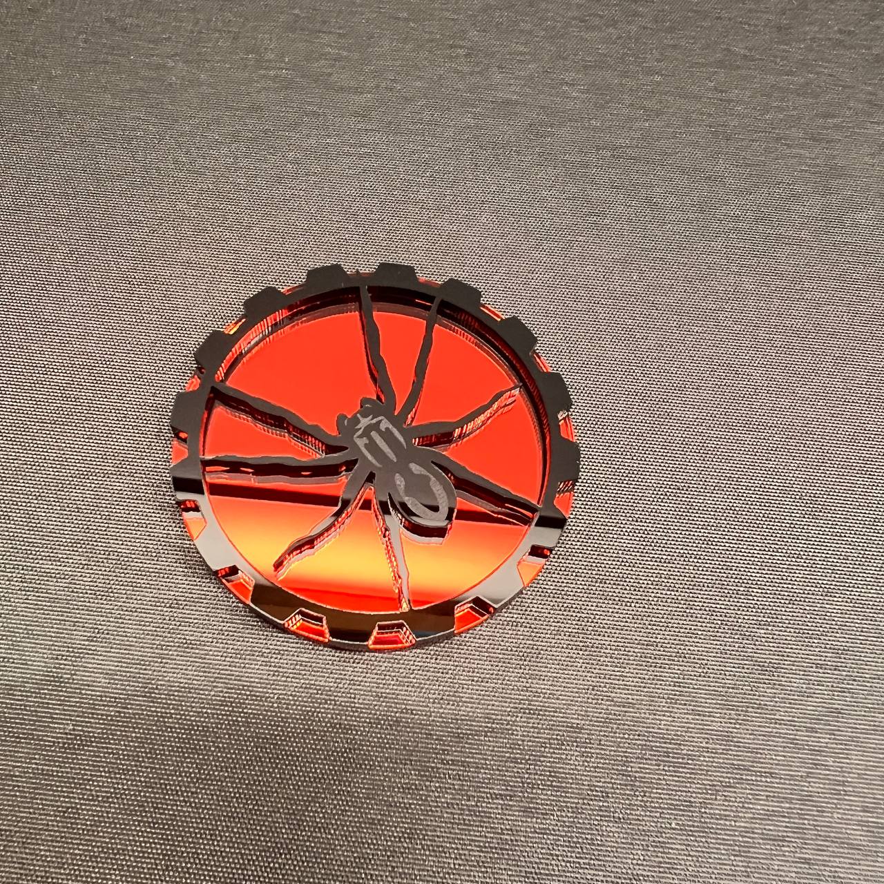 Black Widow spider badge emblem designed for Jeep accessories