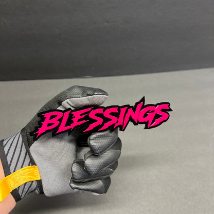 Laser cut Blessings acrylic emblem for custom truck and muscle car styling
