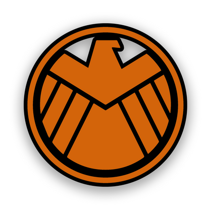 Boba Fett inspired automotive badge with engraved sci fi crest artwork