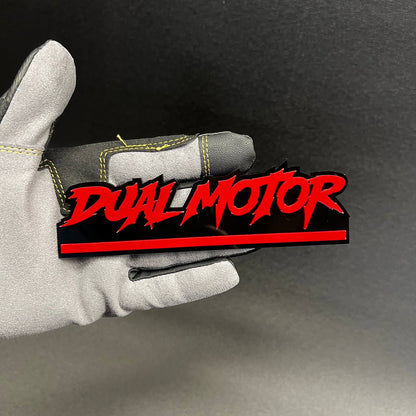 sharp font emblem plate for truck fender installation