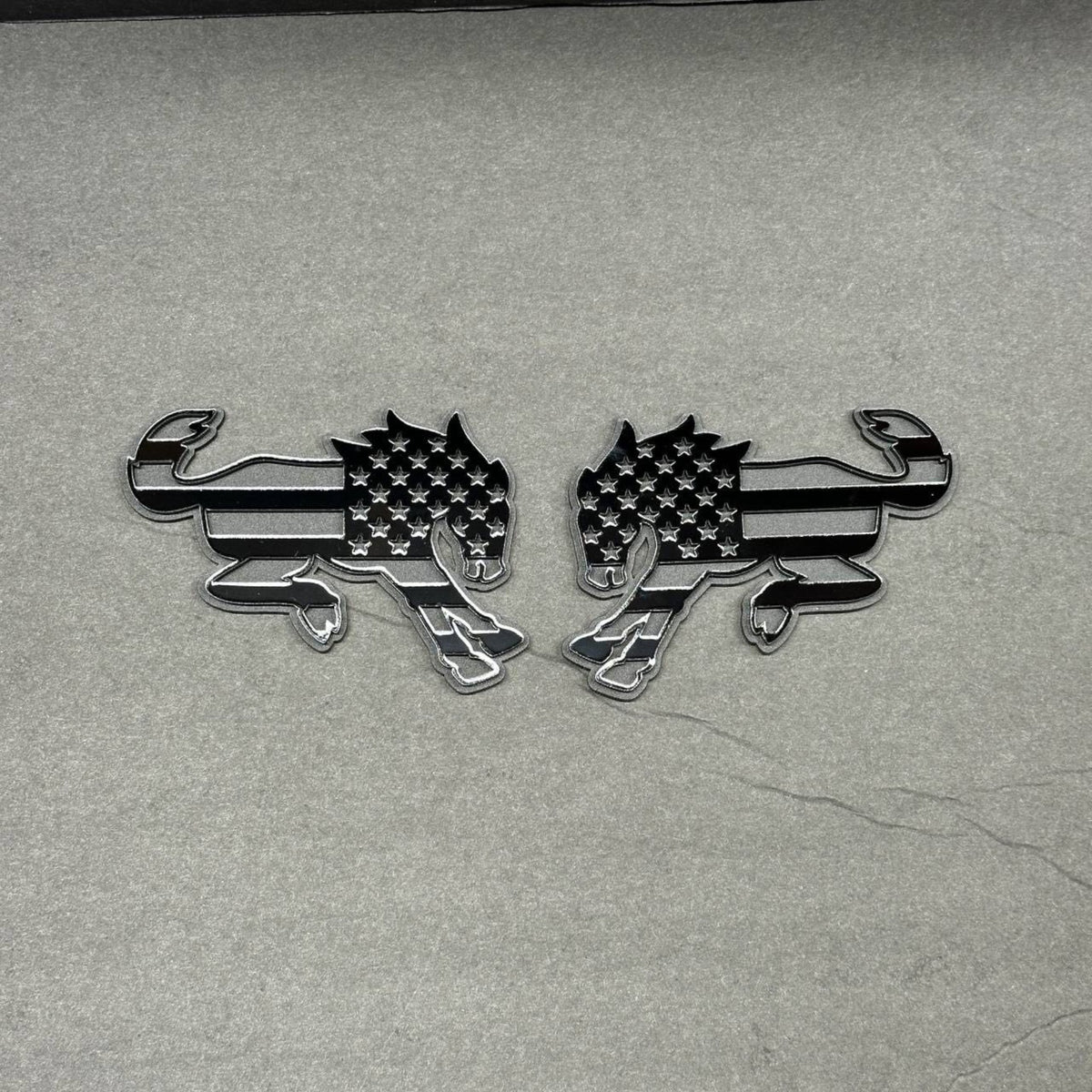 USA stars and stripes bucking horse fender badge for Ford Bronco off-road vehicle