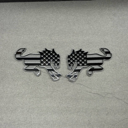 USA stars and stripes bucking horse fender badge for Ford Bronco off-road vehicle