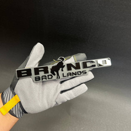 BRONCO BADLANDS car badge with 3M adhesive backing for easy installation