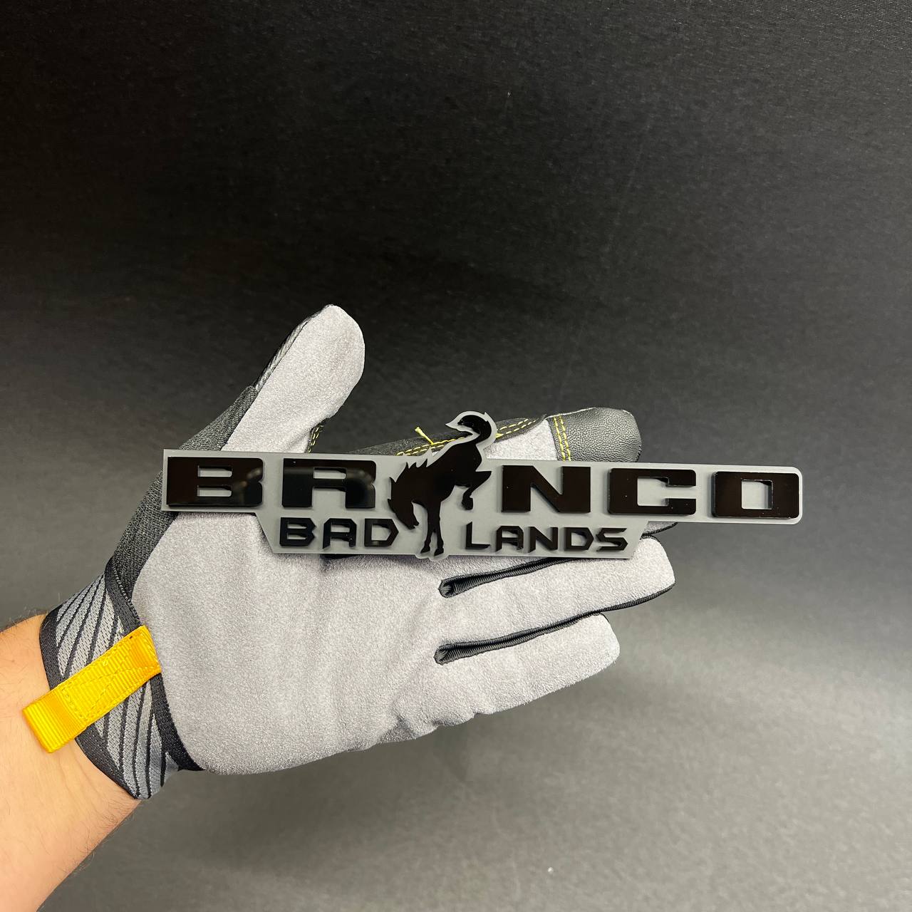 Handmade BRONCO BADLANDS offroad badge emblem for car truck or SUV