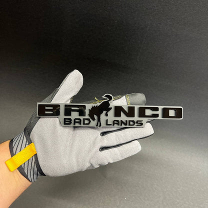 Handmade BRONCO BADLANDS offroad badge emblem for car truck or SUV