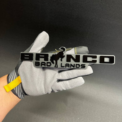 BRONCO BADLANDS 4x4 off road SUV badge for fender or tailgate