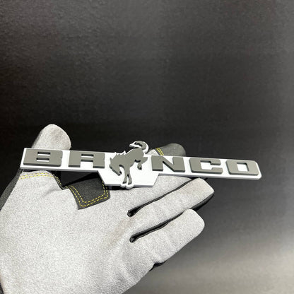 Bronco fender emblem badge with bucking horse design for SUV styling