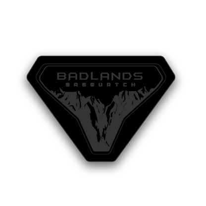 Badlands Sasquatch engraved side fender badge compatible with Ford Bronco