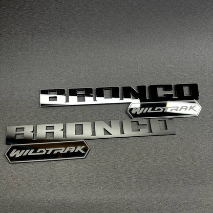Bronco Wildtrak exterior decal badge for SUV and truck enthusiasts