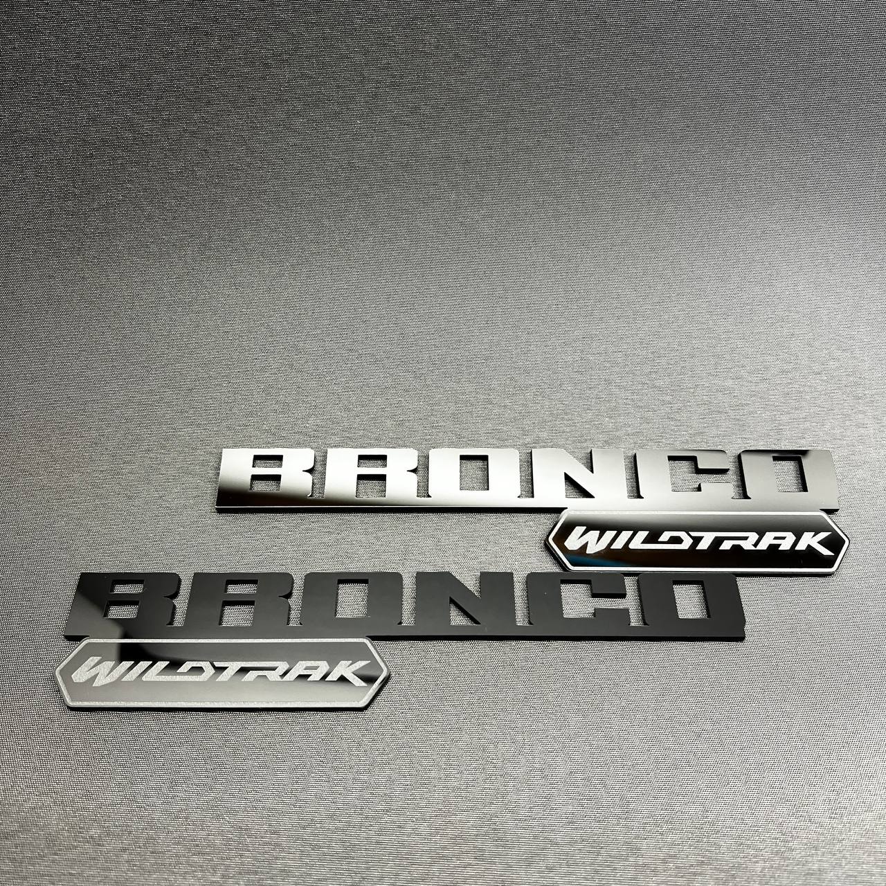 Bronco Wildtrak car emblem designed for truck exterior customization