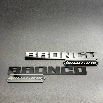 Bronco Wildtrak car emblem designed for truck exterior customization