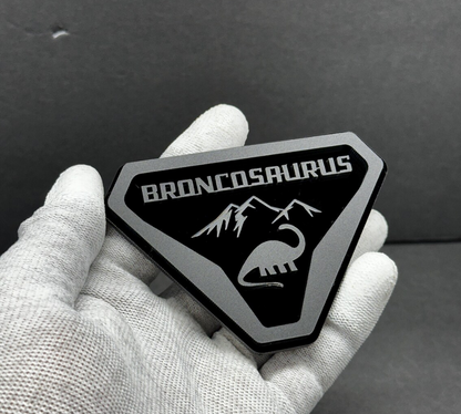 Dino Broncosaurus Badge for Ford Bronco Custom Car Emblem for Off-Road SUV
