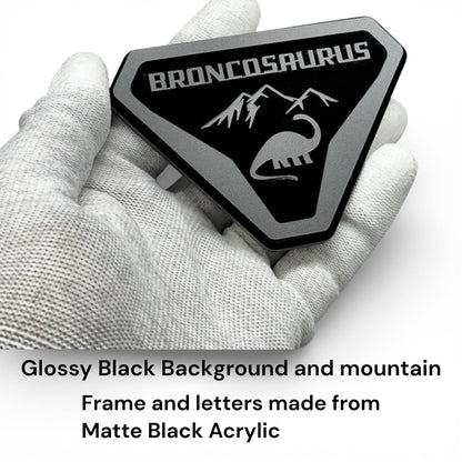 Dino Broncosaurus Badge for Ford Bronco Custom Car Emblem for Off-Road SUV