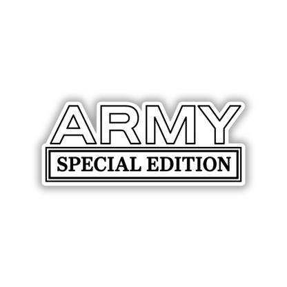 Custom Army Special Edition car badge for exterior vehicle styling