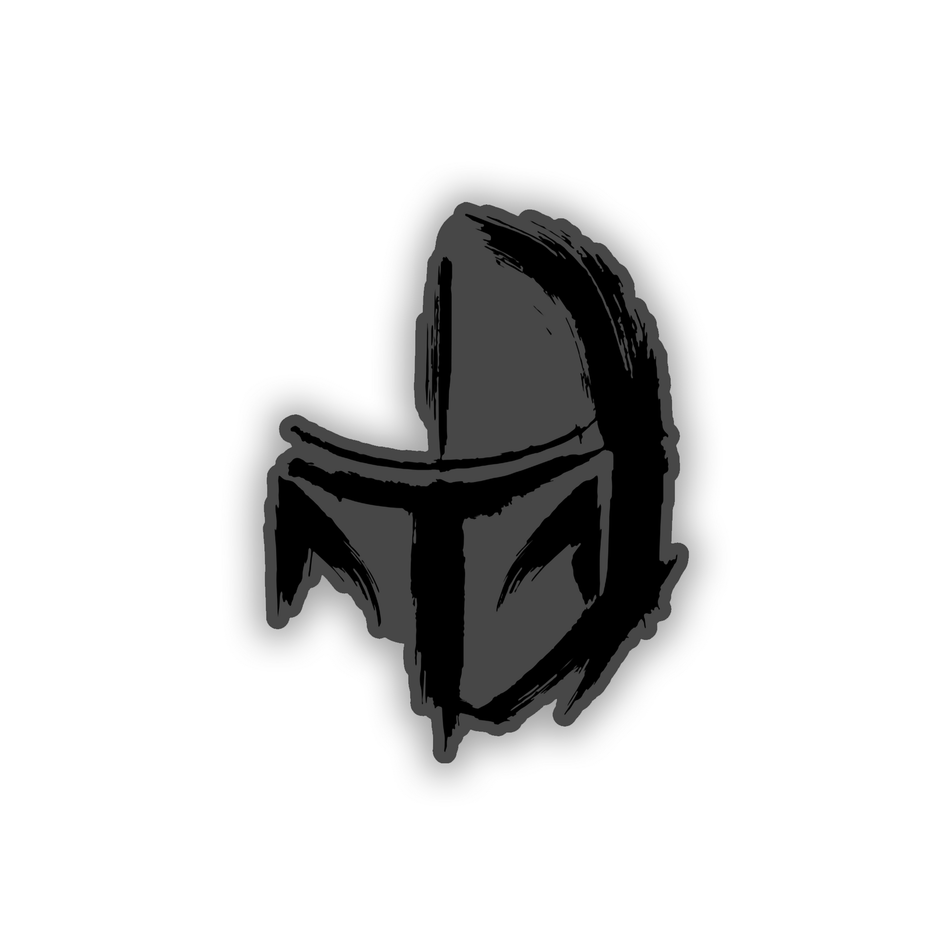 Custom warrior helmet vehicle emblem for fender or tailgate