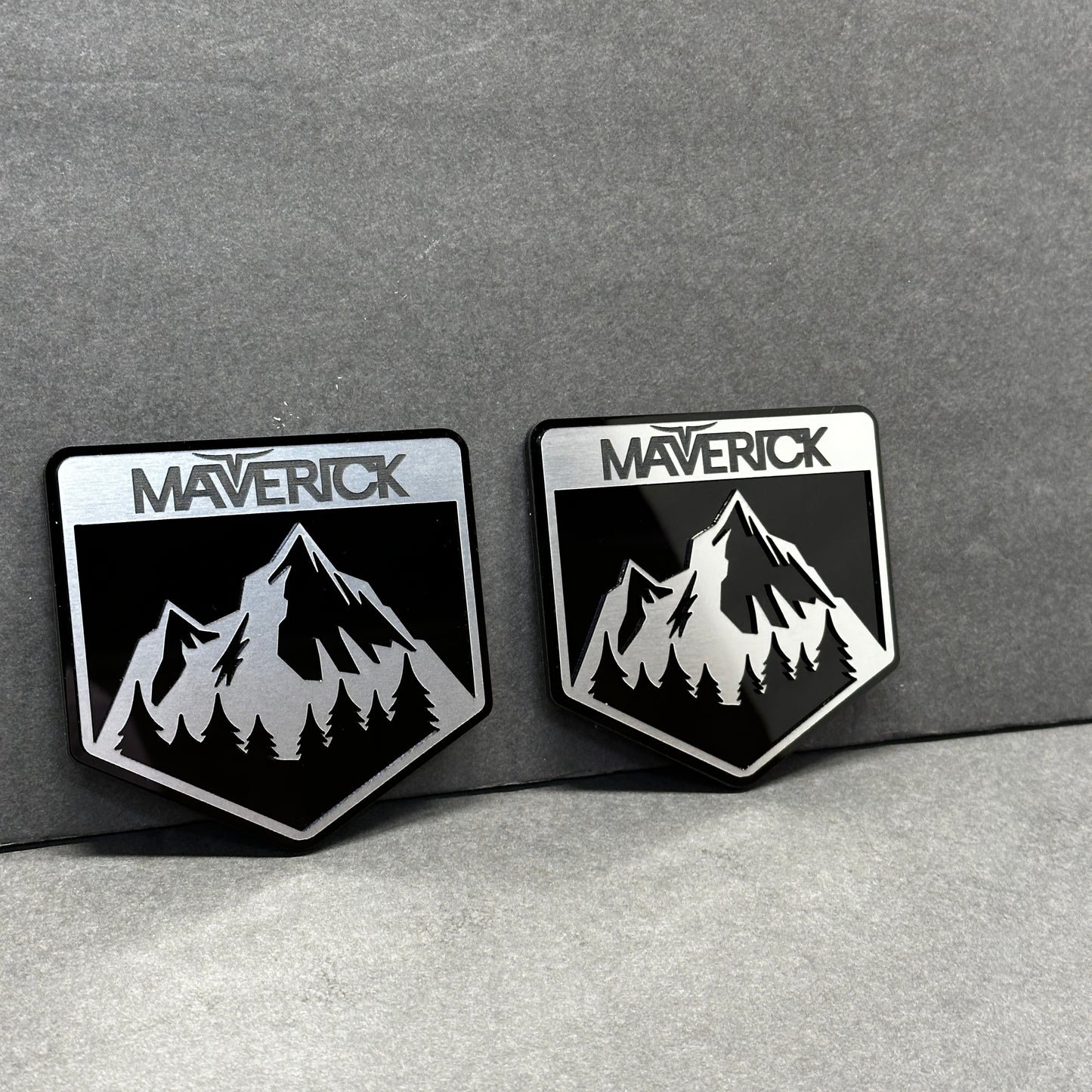 Custom adventure style Maverick badge for  exterior decal