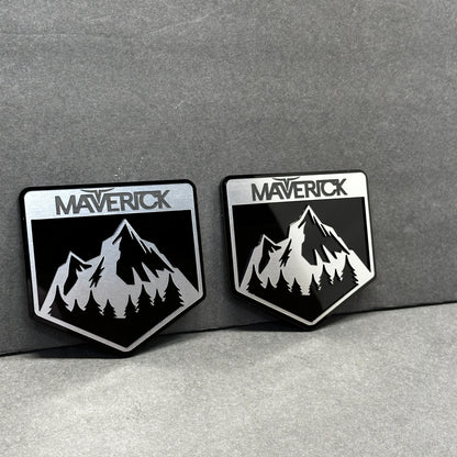 Custom adventure style Maverick badge for  exterior decal