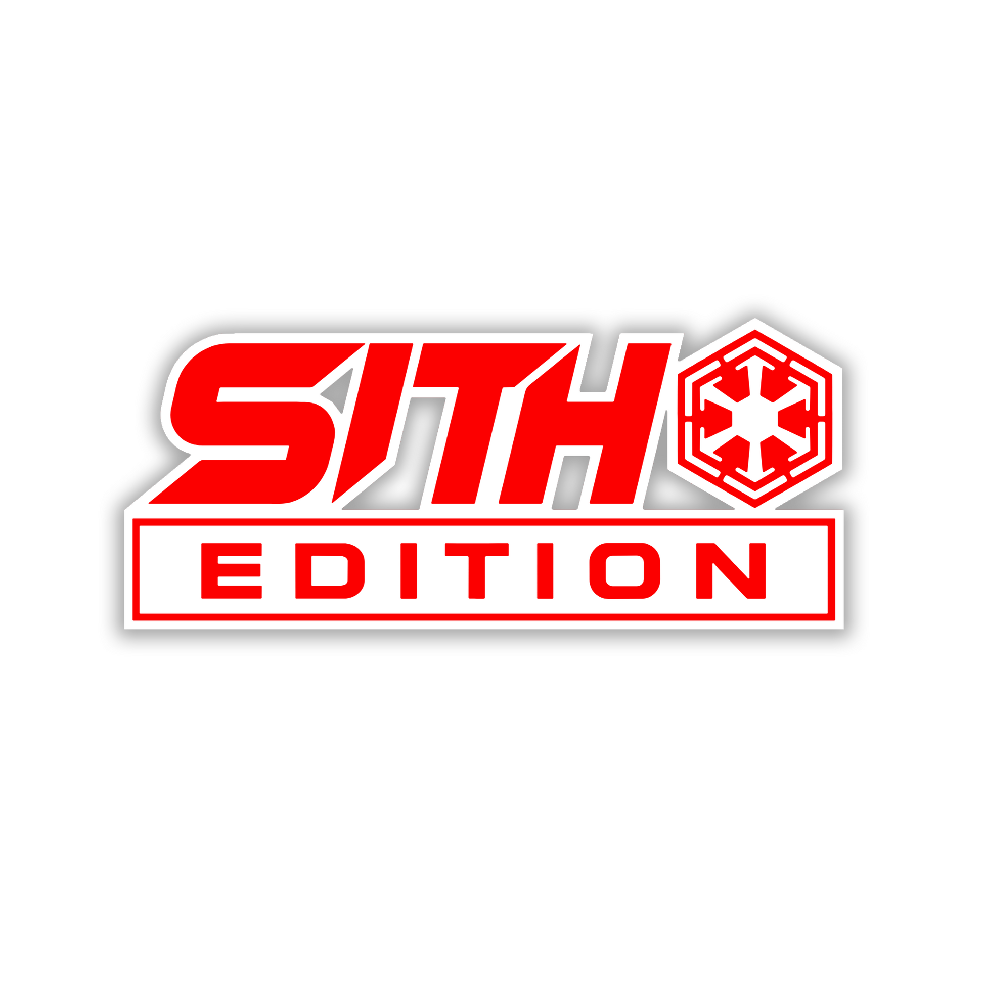 Engraved Solo Edition vehicle emblem with science fiction styling
