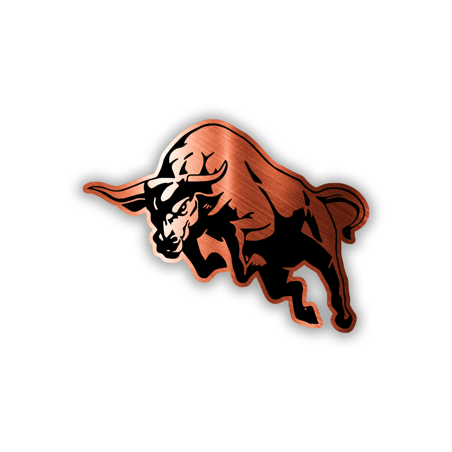 Bull car emblem custom fender badge for trucks SUVs and performance vehicles