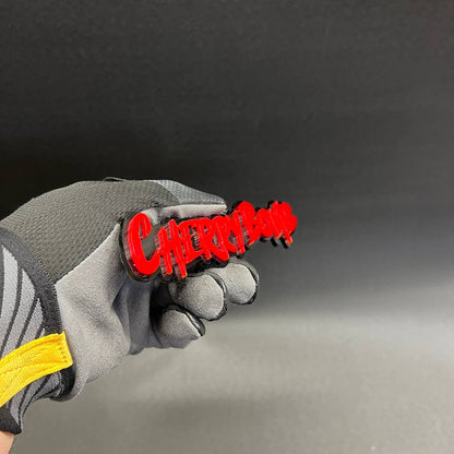 Cherry Bomb 3D acrylic automotive badge for muscle cars and trucks