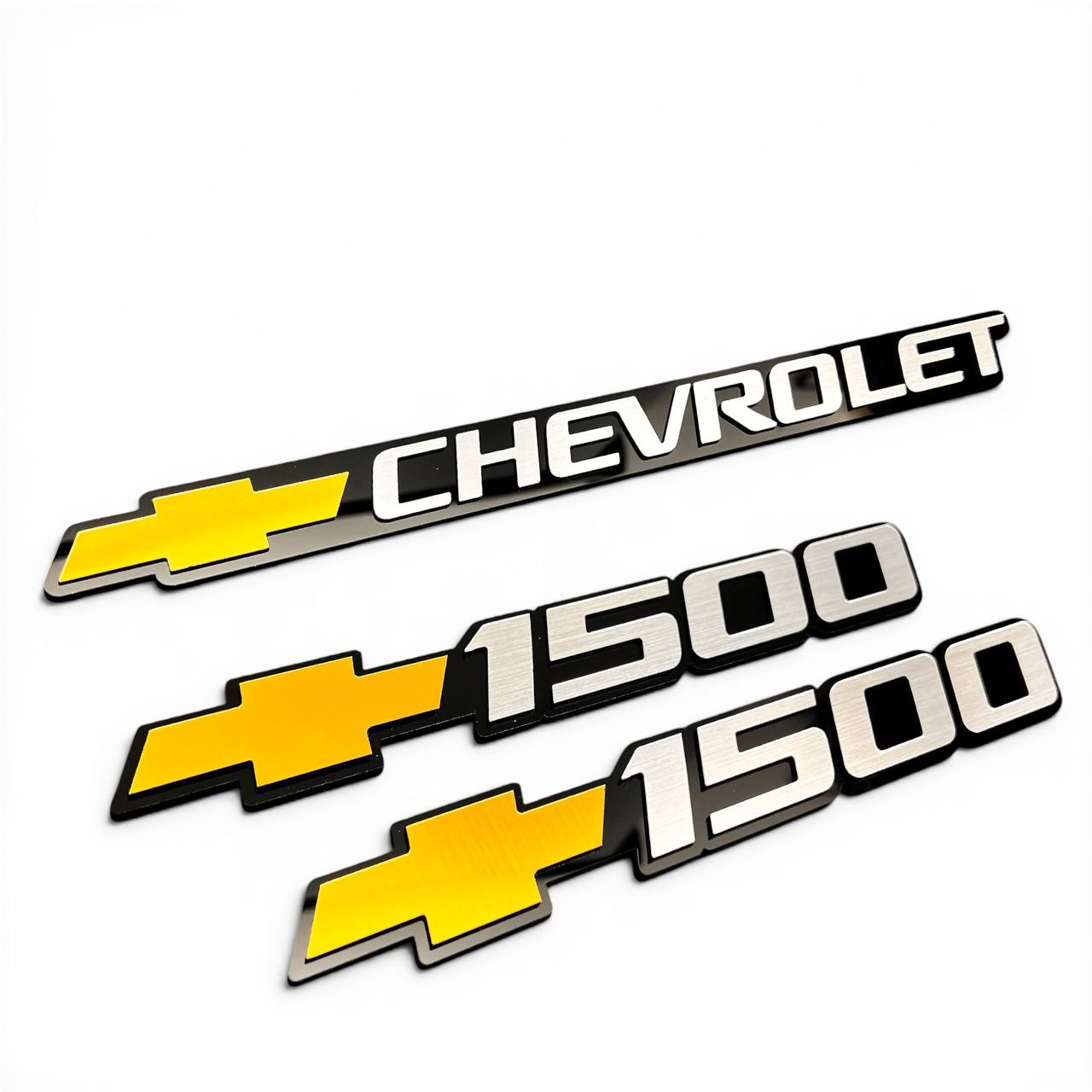 Chevy truck 1500 side door emblems 3pc set for Silverado exterior styling