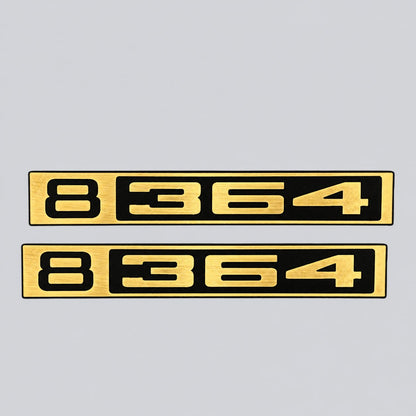 Car Badge Custom Silver Billet Front Chevy Fender Emblem B 364Truck 1967-1972 C10