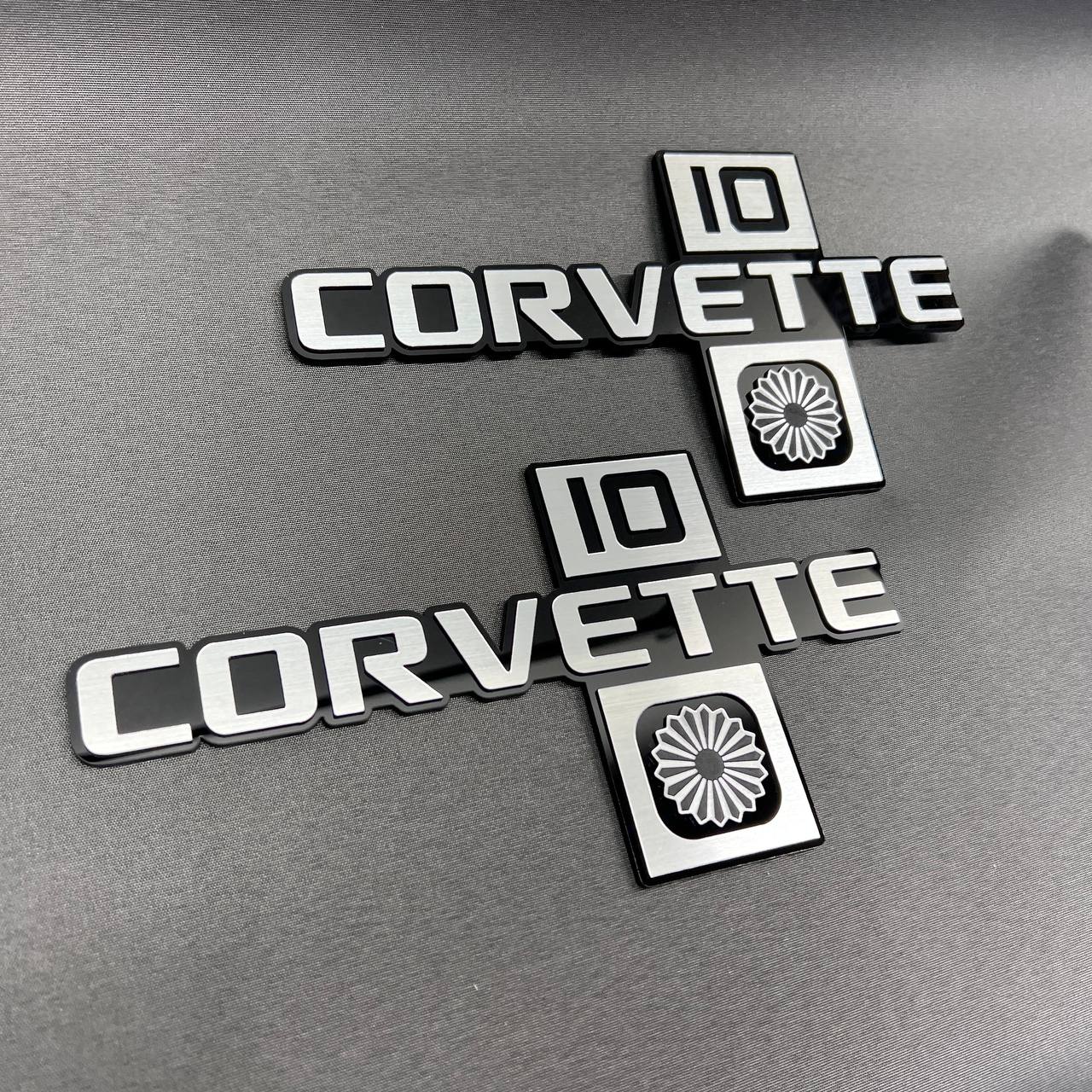 Chevrolet Corvette C10 Collector Edition fender emblem for 1984-1996 models.