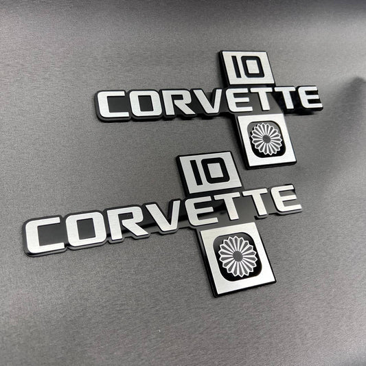 Chevrolet Corvette C10 Collector Edition fender emblem for 1984-1996 models.