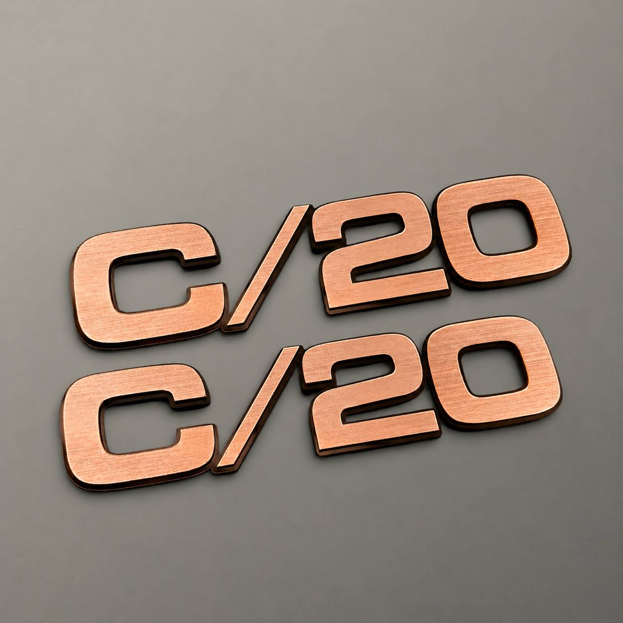 GMC Chevy C/20 custom truck emblem badge for exterior fender placement
