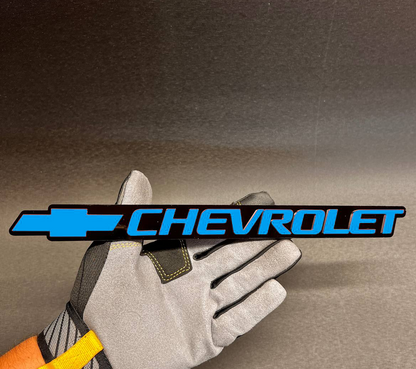 Chevrolet Bowtie custom acrylic tailgate emblem compatible with 1999-2006 Chevy.