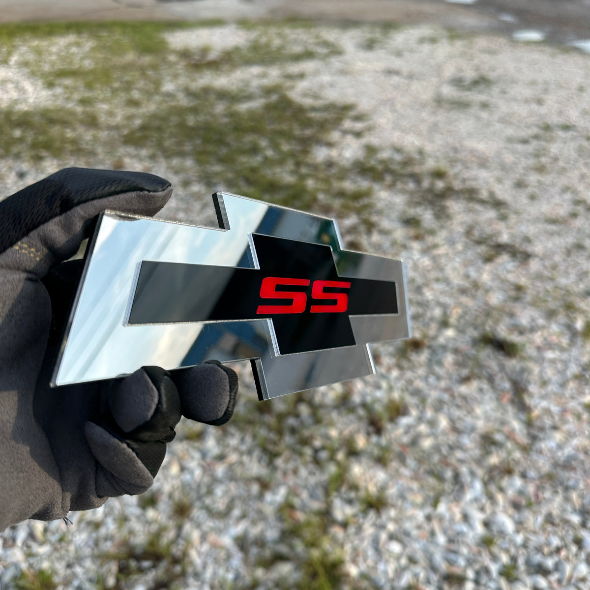Chevy SS Bowtie exterior car badge for custom vehicle styling