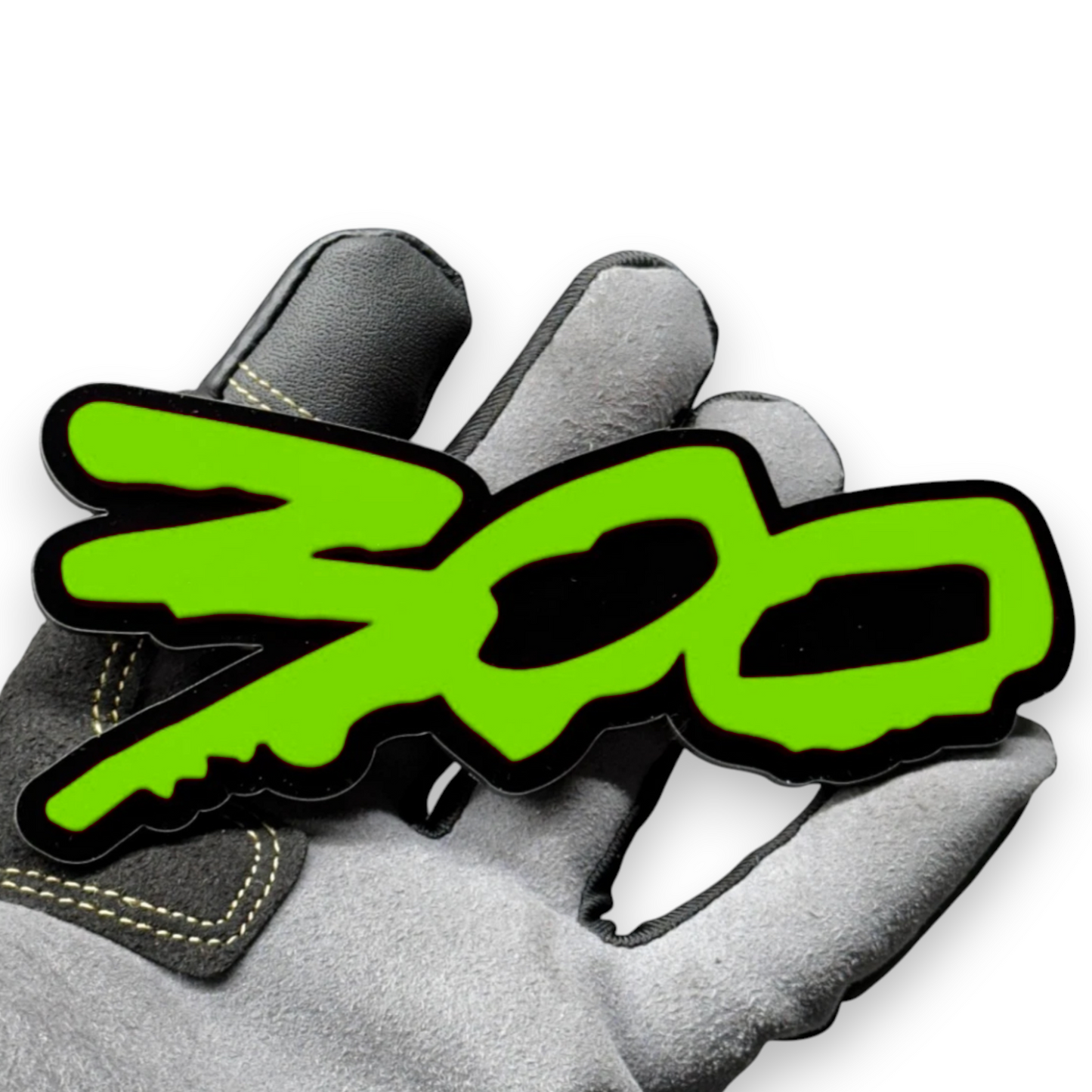 Personalized 300 logo badge detail view