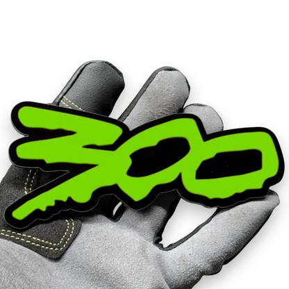 Personalized 300 logo badge detail view