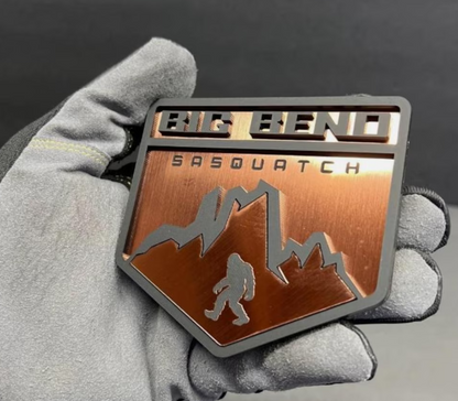 Big Bend Sasquatch Style Mountain Emblems for Ford Bronco – Acrylic Car Badge Set of 2