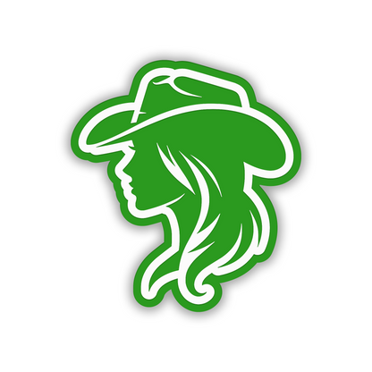 Western cowgirl truck fender emblem for cars SUVs and pickup trucks