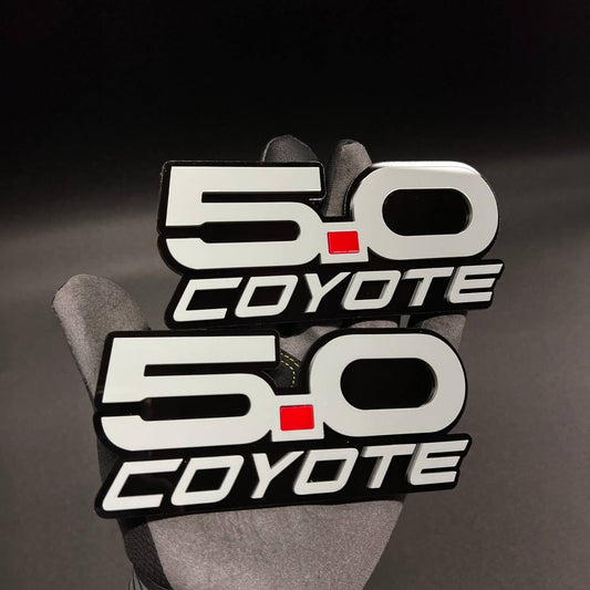 Ford Coyote 5.0 car badge fender emblem for Mustang F-150 5.0 V8