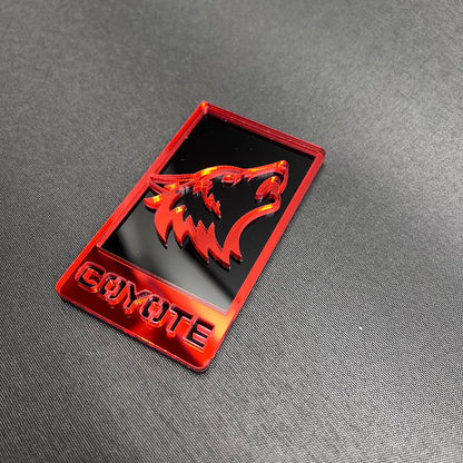Custom Coyote 5.0 grille badge for car or truck exterior styling