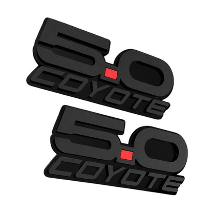 Mustang 5.0 Coyote car badge fender emblem for Ford GT V8