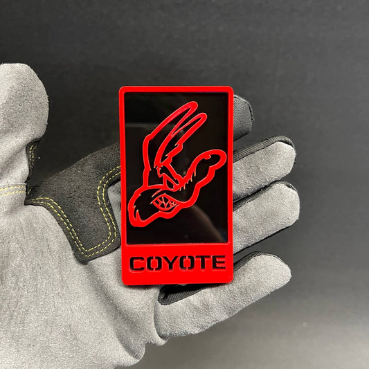 Acrylic coyote badge for Ford Bronco offroad vehicle styling