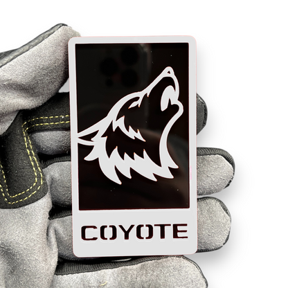 Acrylic coyote badge for Ford Bronco offroad vehicle styling