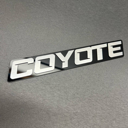 COYOTE RACING text car badge custom automotive emblem