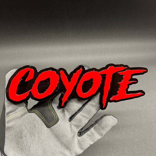 Coyote car badge fender emblem custom automotive exterior decal for Ford Mustang GT and F-150 5.0
