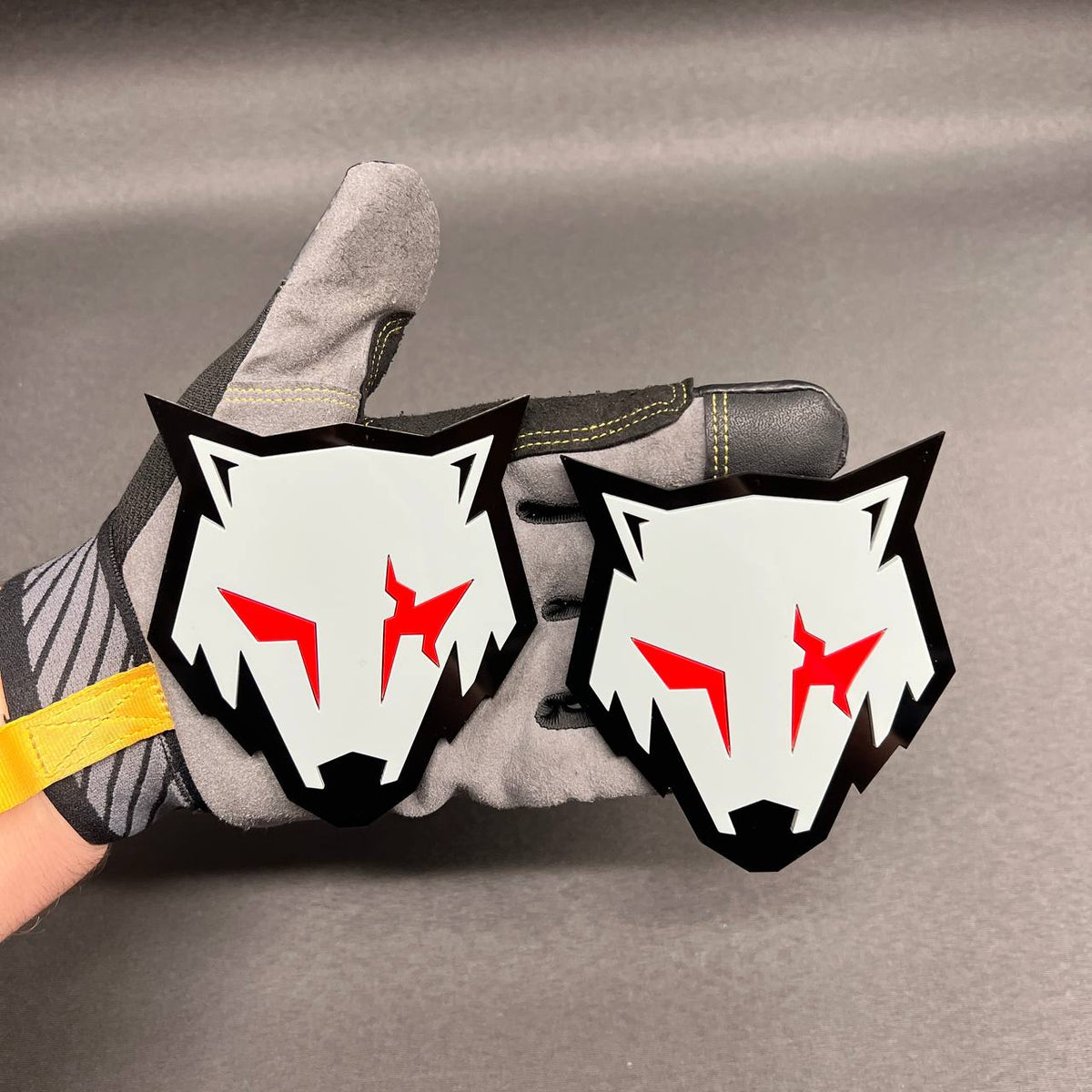 Coyote wolf head car badge for Ford F-150 5.0 truck fender and exterior emblem