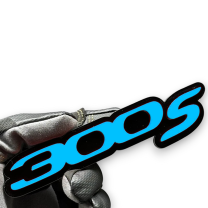 300S performance badge on Dodge Challenger Charger muscle car build