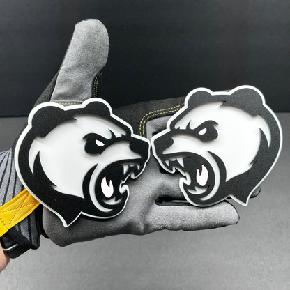 Aggressive Panda car truck side emblem pair for aftermarket exterior styling